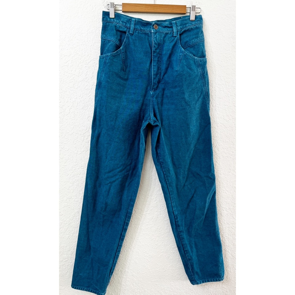 Wrangler Vintage 80’s Super High Rise Teal Acid/Stone Washed Jeans